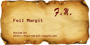 Feil Margit névjegykártya